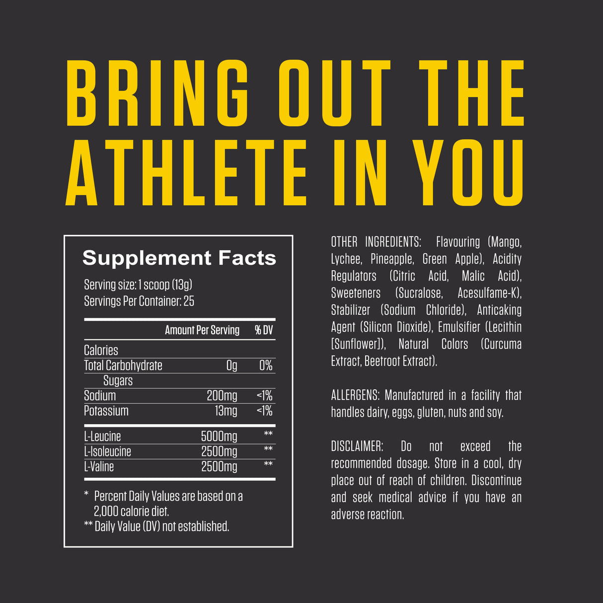 BCAA - Fruit Punch - 325 g (0.7 lbs)