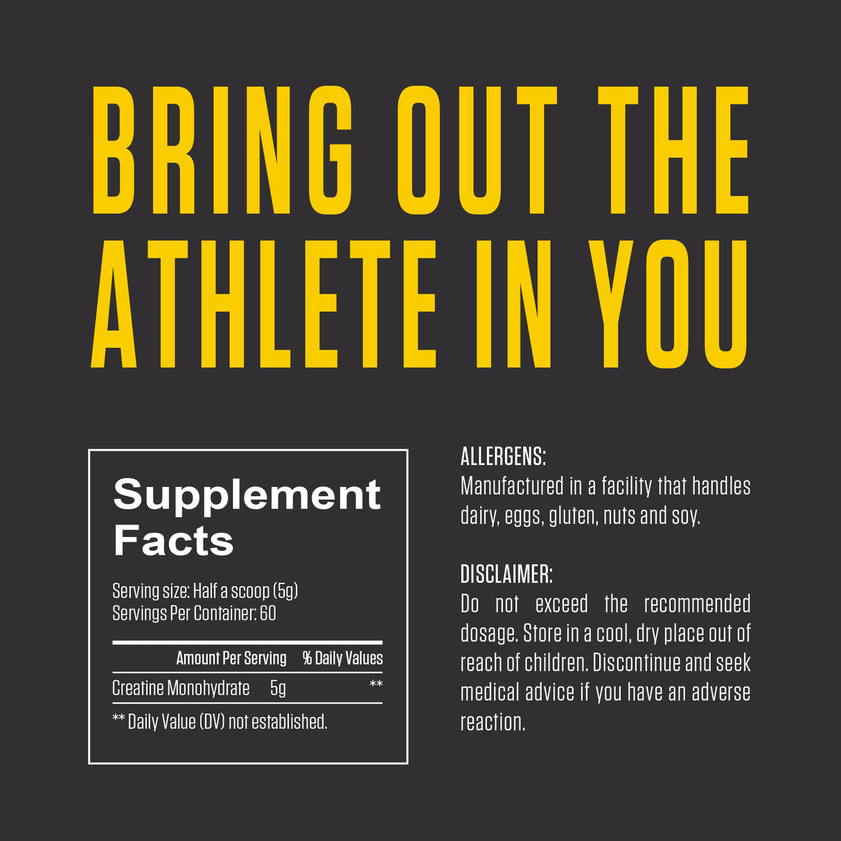 Creatine Monohydrate - Unflavoured - 300 g (0.66 lbs)