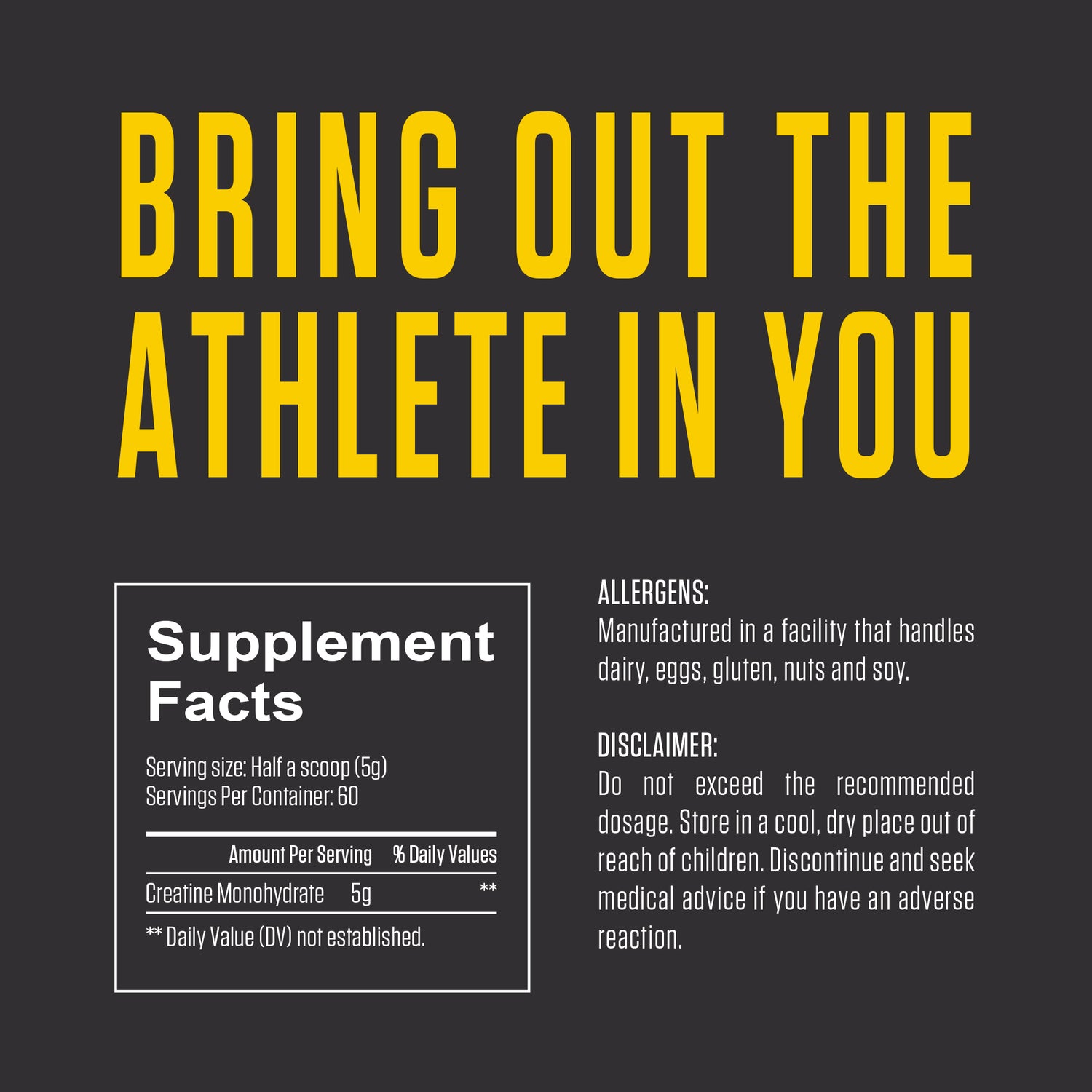 Creatine Monohydrate - Unflavoured - 300 g (0.66 lbs)