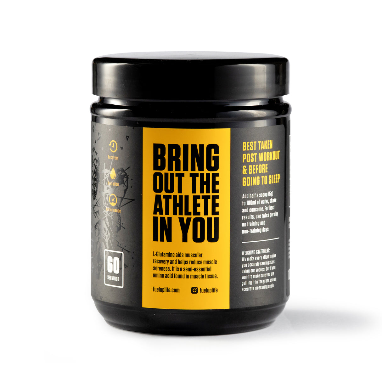 L-Glutamine Powder - Unflavoured - 300 g (0.66 lbs)