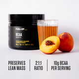 Label to show the ratio of BCAAs