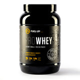 2 lb tub of whey protein powder vanilla flavour